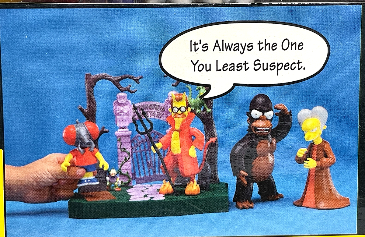 Playmates Toys Springfield Cemetery - Treehouse of Horror - Ned