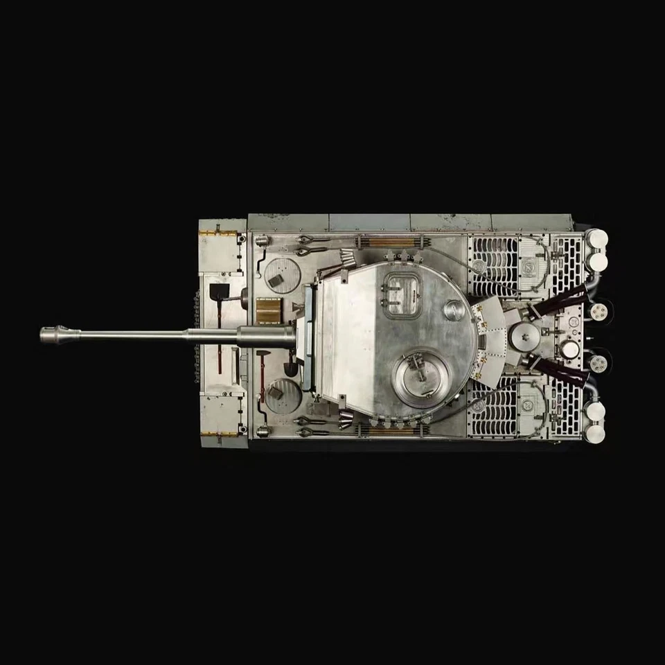 1:6 Henglong Full Metal German Tiger I BB IR RTR RC Tank 3818 Barrel Recoil Smog - Image 4 of 4