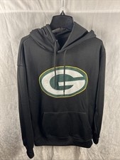 Green Bay Packers Ultra Game Black Hoodie Men  s Size Small NWT