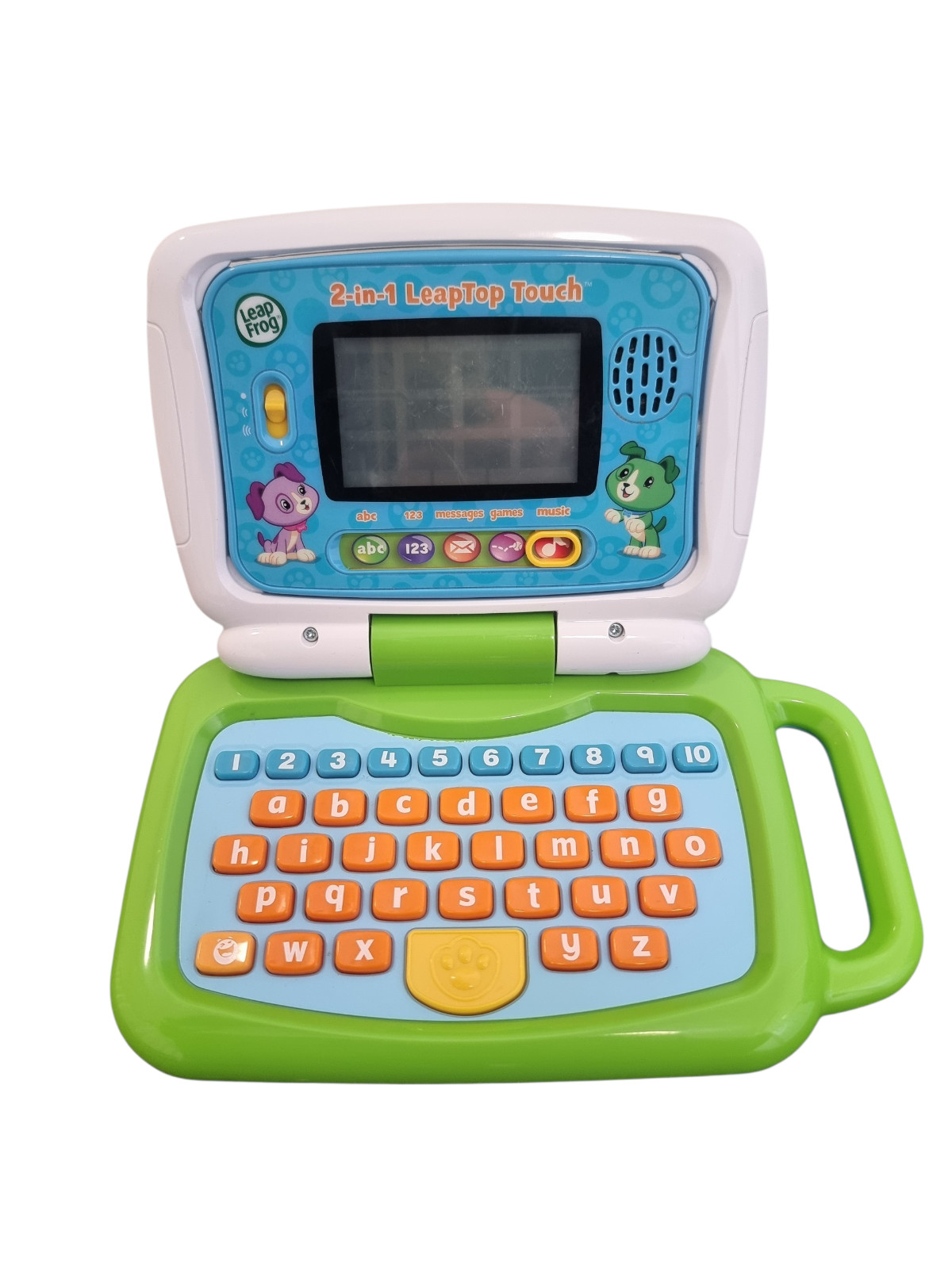 LeapFrog 2 in 1 LeapTop Touch Laptop,Blue /Green, Learning Tablet for Kids