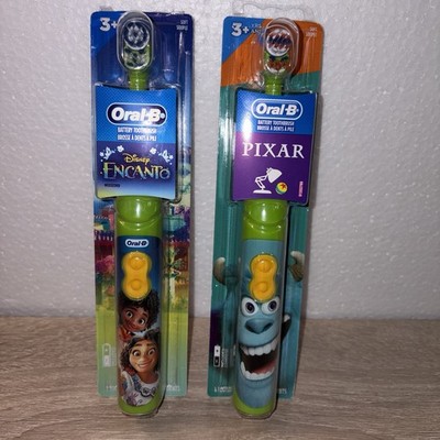 Oral-B Kid's Battery Toothbrush Set Of 2 - Disney's Encanto & Pixar Monsters Inc
