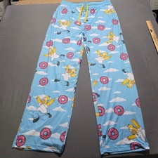 I Simpson Homer Simpson Ciambelle Pigiama Pantaloni Lounge Bottoms Uomo Large