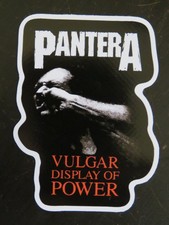 3.5" Music STICKER  PANTERA: Texas Heavy Metal Band "Vulgar Display of Power"