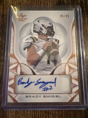 2024 Leaf Trinity - Brady Smigiel #BA-BS2 /99 (AU, RC)
