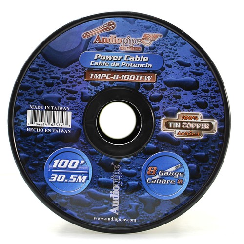 Audio Pipe 8 GA Stranded OFC Tinned Copper Marine Power/Ground Wire White Lot - Picture 4 of 4