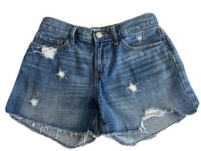 Old Navy size 12 Girls Distressed shorts with star designs