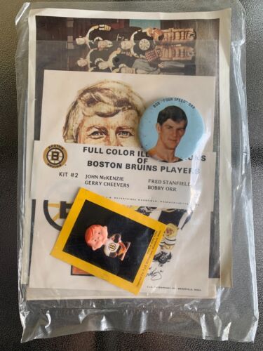 KIT SOUVENIR BOSTON BRUINS SCELLÉ ANNÉES 70 - Voir image et description - TRÈS RARE - Photo 1 sur 2