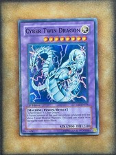 Yugioh Cyber Twin Dragon CRV-EN035 Super Rare 1st Ed MP
