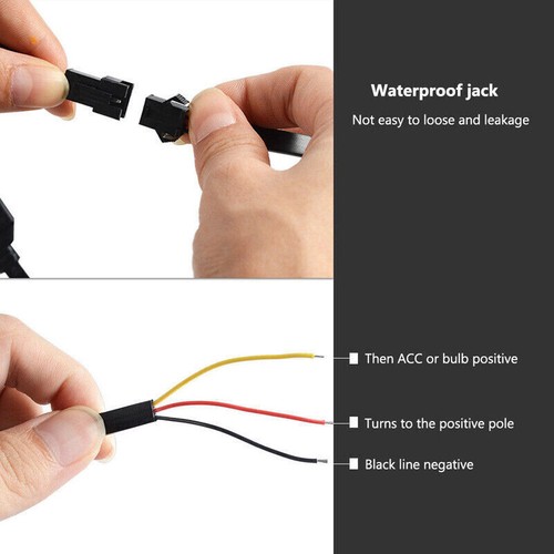 Kit de arnés de relé atenuador de control automático de luces de circulación diurna LED DRL ENCENDIDO/APAGADO - Imagen 4 de 4