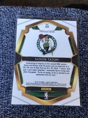 NBAカード Jayson Tatum RC Premier Level 2017 Panini Select Premier Level Jayson Tatum #166 Rookie