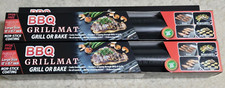 2 New BBQ Grill Mats 13 x 15.7 Outdoor Cooking Baking Non Stick Up to 500 degree