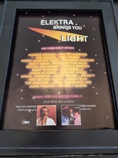 Light Records Rare Original 1982 Gospel Promo Poster Ad Framed! Walter Hawkins