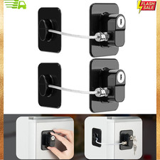 2 Pack Refrigerator Door Lock, Child Proof Fridge Door Lock for Kitchen Freezer