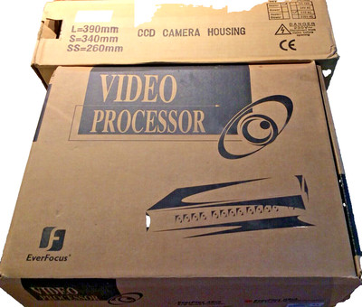 Video Processor Everplex  8BQ B/W Dual Page Quad Pros & CCD Camera Housing