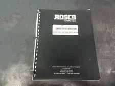 Rosco Sweeppro Broom Operation Service and Parts Manual   39004