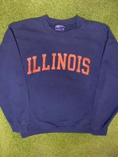 90s Illinois Fighting Illini - Vintage College Sweatshirt Medium 