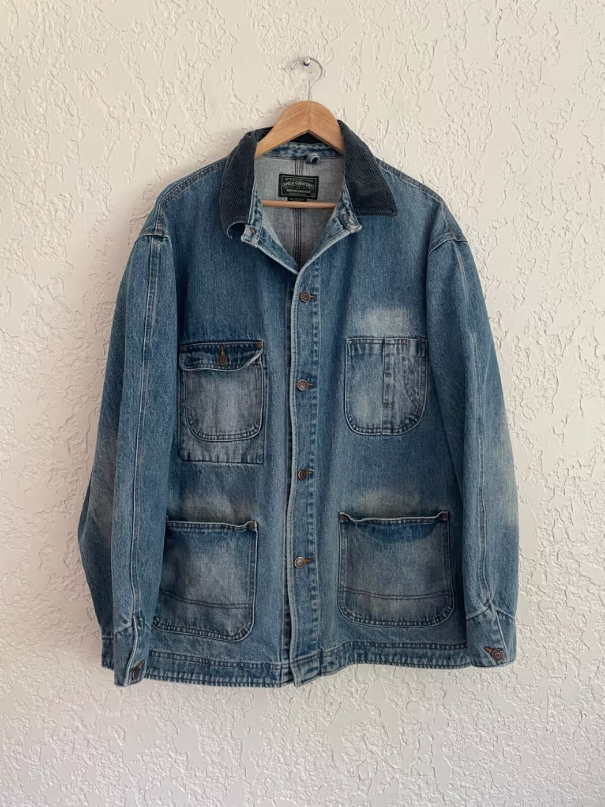 ? Veste manteau de corvée en denim POLO COUNTRY Ralph Lauren® RARE années 90   XL
