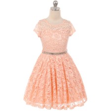 BLUSH Size 12 Flower Girl Dress Birthday Recital Wedding Homecoming Party Formal