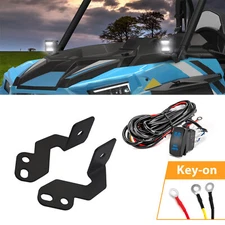 WEISEN A Pillar LED Pods Brackets Key-On Wire Kit For Polaris RZR 900 XP 1000