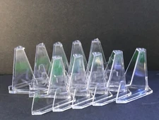 Clear Acrylic Trading Card Stands Coins Sports Cards Display Holder (2.2in)