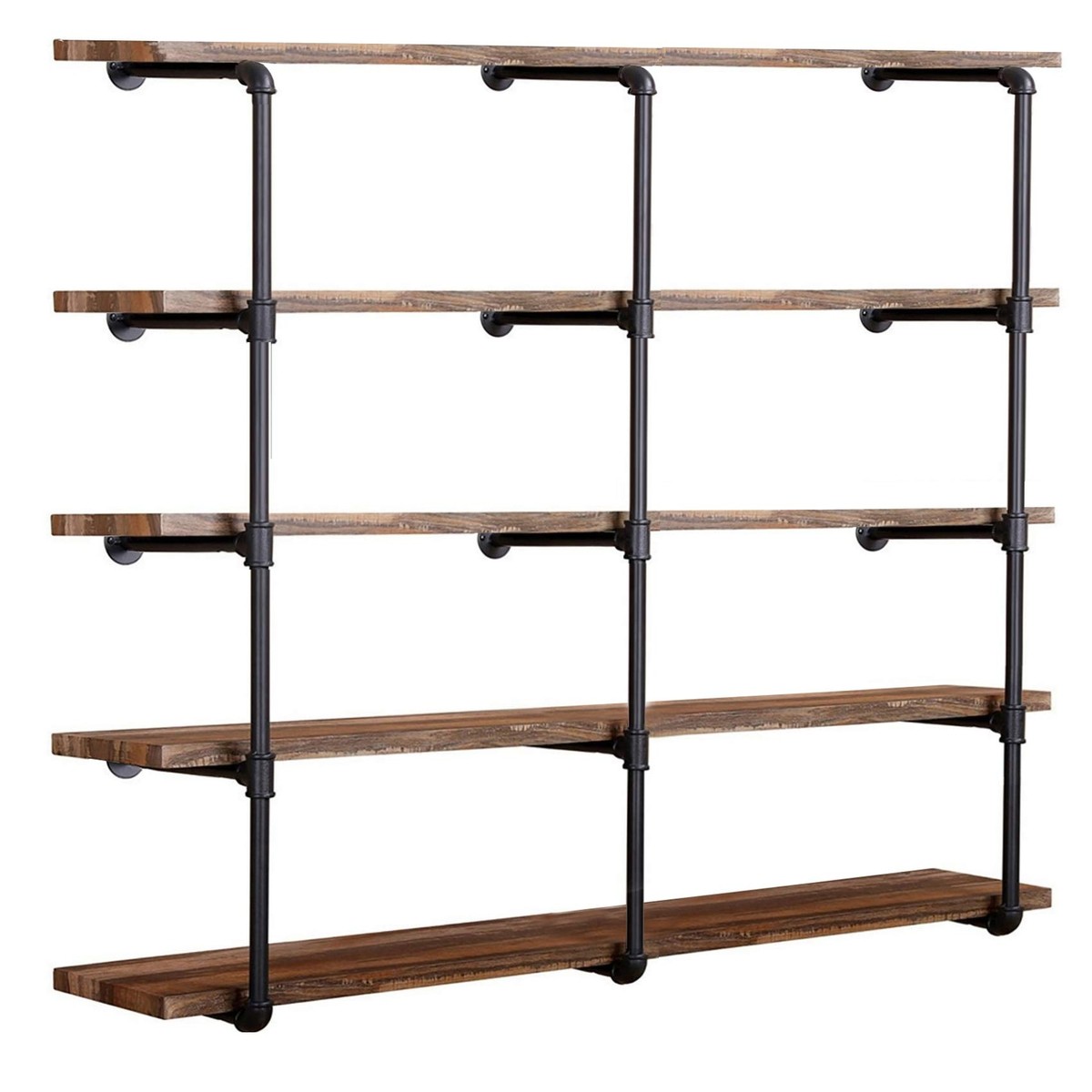 Industrial Wall Mount Iron Pipe Shelf Shelves Shelving Bracket