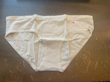 NWT VICTORIA'S SECRET MEDIUM NUDE LOGO BAND HIPHUGGER PANTIES