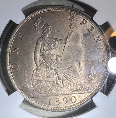 1890 Great Britain Penny NGC MS 64 RB | eBay
