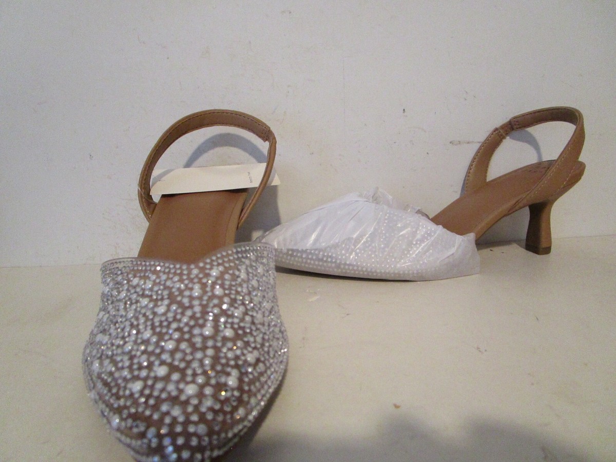 サンダル・ミュール Les Slingbacks Cubisto B Kitten Heels Venice Leather and Mesh Slingback Kitten Heel in Shoes | Vince