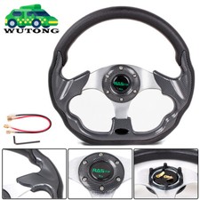 12.5 Carbon Fiber Golf Cart Steering Wheel For Ezgo Txt Rxv Yamaha And Club Car