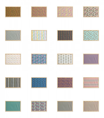 Ambesonne Dreamlike Abstract Wall Art with Wide Frame for Bathrooms Living Room