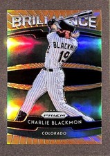 2020 Panini Prizm Brilliance #B-10 Charlie Blackmon Orange /100