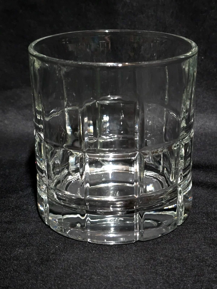 Vidrio vintage ANCHOR HOCKING 3,5" antiguo tartán rocas - Juego de 4 - EE. UU. Foto 3 de 4