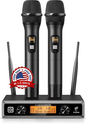Paire De Microphones Sans Fil FM Main – Pour Karaoké – BD4904 – Économique