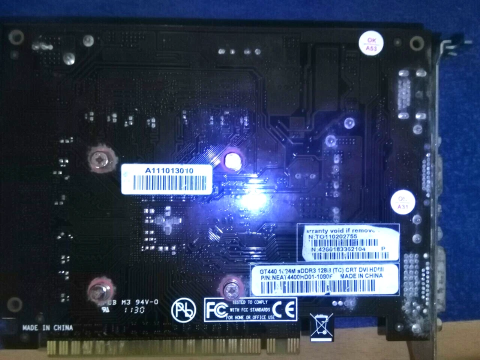 Gainward Nvidia Geforce GT440 1GB GDDR5 HDMI/DVI/VGA PCIE - Image 2 of 3