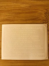 Honda NSR 125 F Adesivo Decal