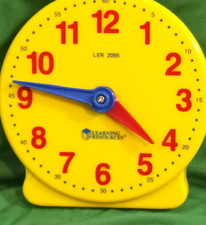 LEARNING Resources 12 Hour Demonstration Clock - Learn To Tell Time Educational