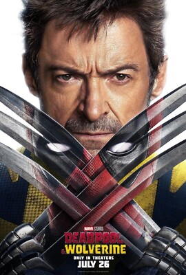 Deadpool & Wolverine,2024,Set Of 2,Original,DS, Adv,OneSheet, 27 x40  Near Mint
