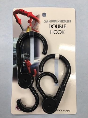 CAR/HOME/STROLLER HOOK 2 PACK   total of 6 hooks - Afbeelding 1 van 2