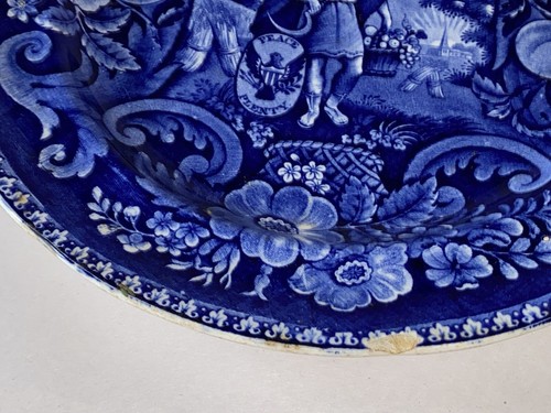 Historical Staffordshire Peace And Plenty Pattern Dinner Plate By Clews 1825 - Picture 3 of 5