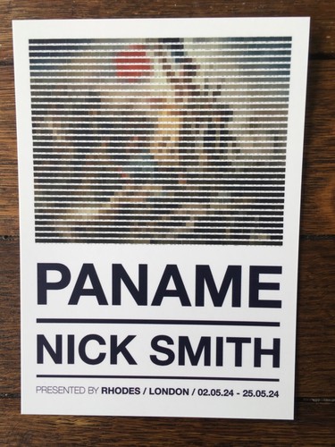 Nick Smith PANAME exhibition Show Card Unsigned
