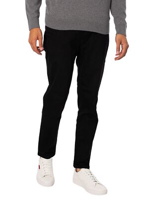 HUGO Men's 634 Tapered Jeans, Black