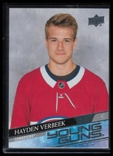 2020-21 Upper Deck #714 Hayden Verbeek Young Guns RC Montreal Canadiens