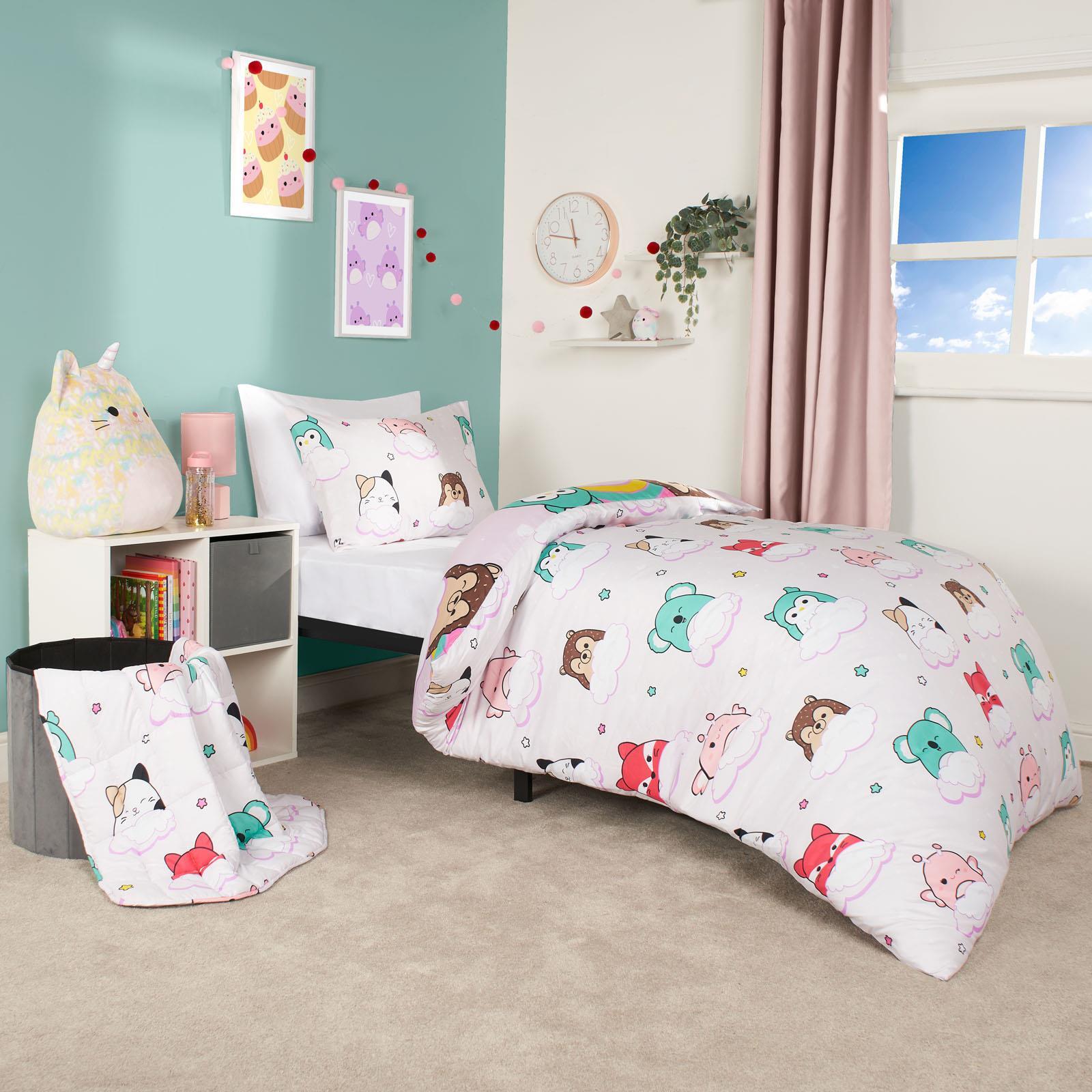 Duvet Cover Set Squishmallows Bedding Reversible Quilt Kids Bed Single