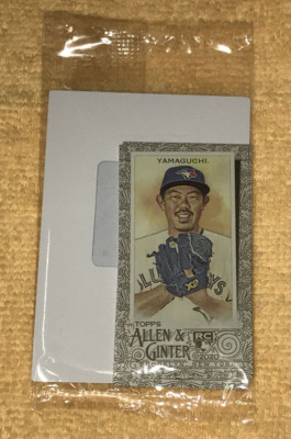 UNOPENED 2020 ALLEN & GINTER GOLD MINI Shun Yamaguchi Rookie RC SEALED PACK