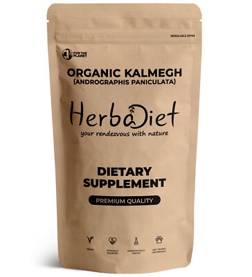 Organic Andrographis Paniculata Leaf Powder Kalmegh Immune Cardio Health Boost