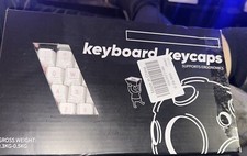 167 Keyboard Key Caps Pink/White Assorted