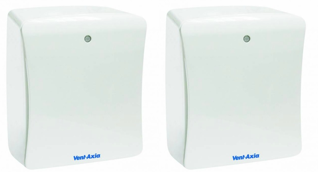 2 x Vent Axia 427478 C Solo Plus T Bathroom Extract Fans with Timer 427478A