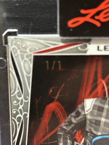 Travis Pastrana 1/1 Auto Leaf Metal - Picture 3 of 3