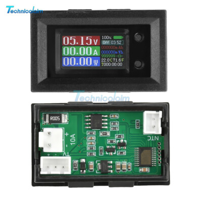 DC 4-30V 9-in-1 Multimeter Voltage Current Power Meter Impedance Capacity Tester