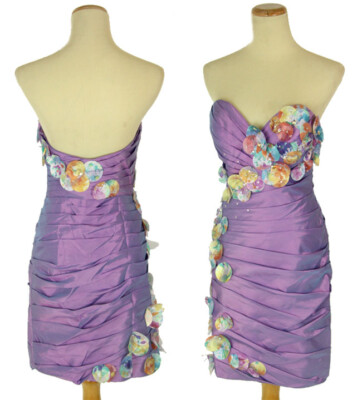 NWT Blush Prom by Alexia Purple Short Dress Bodycon Mini $300 Formal Gown  Size 4 | eBay